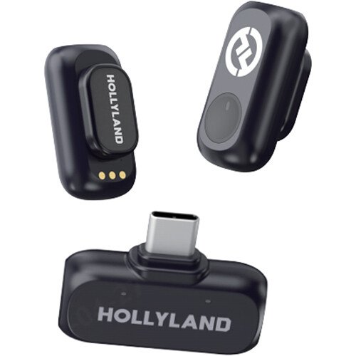 Hollyland LARK A1 Wireless Lavalier Microphone Duo (USB-C) — 48kHz/24-bit, 3-Level Noise Cancellation, 200m LOS, 54-Hour Battery — Best Price in Egypt - Image 2